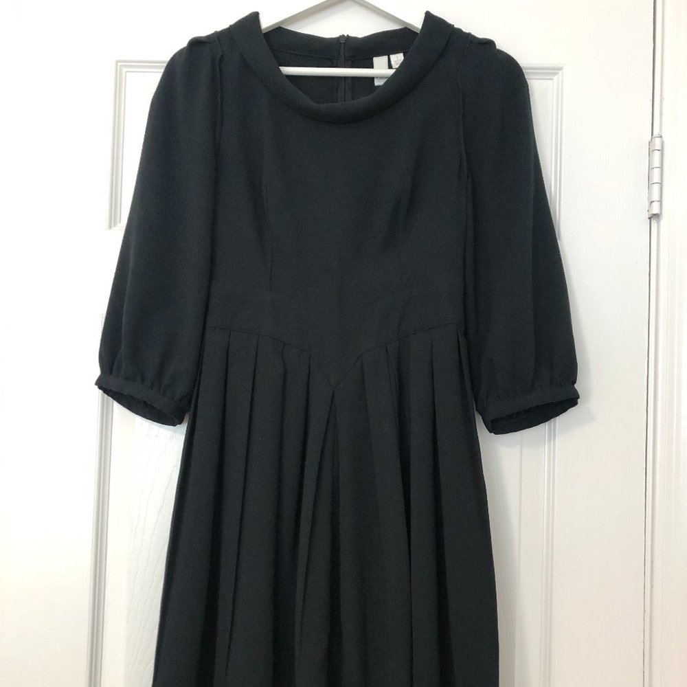 GO International Diamond Cowl Neck Dress Long Sleeve